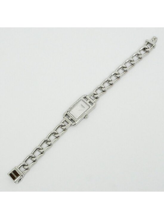 Hermes Dearman SS Diamond Silver Dial Quartz Watch Polished main image 7